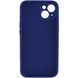 Силіконовий чохол з закритою камерою для iPhone 14 Navy Blue 666-00810 фото 2