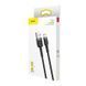 Кабель Baseus Cafule Cable USB For Micro 1.5A 2m Gray+Black CAMKLF-CG1 фото 2