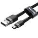 Кабель Baseus Cafule Cable USB For Micro 1.5A 2m Gray+Black CAMKLF-CG1 фото 6