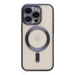 Чехол TPU Metallic Chrome Full Camera with Magsafe для iPhone 16 Pro Dark Blue 214-02946 фото