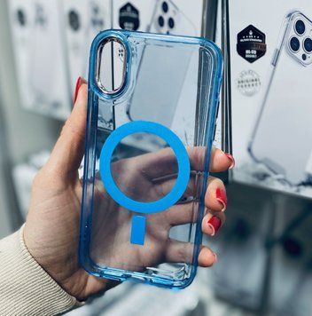 Чехол Colorful Case с MagSafe для iPhone X/Xs Синий 208-02235 фото