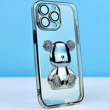 Чехол Bear Gradient Diamond для iPhone 15 Pro Blue 208-04617 фото