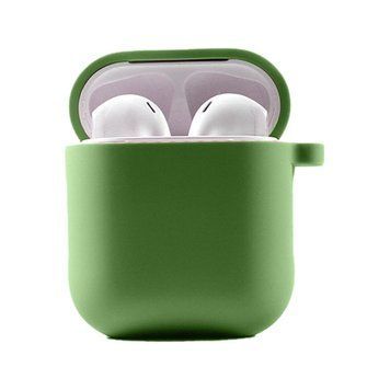 Силиконовый футляр с микрофиброй для наушников Airpods 1/2 Mint 203-00213 фото