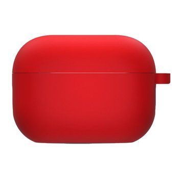 Силиконовый футляр с микрофиброй для наушников Airpods 4 Red 203-00368 фото