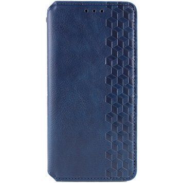 Кожаный чехол-книжка GETMAN Cubic для Samsung Galaxy M35 5G Синий 555-01667 фото