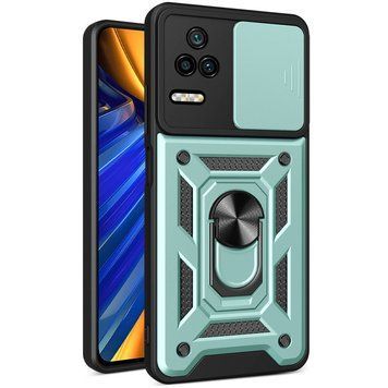 Ударопрочный чехол Camshield Serge Ring для Xiaomi Poco F4 Green 777-04565 фото