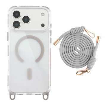 Чехол TPU+PC LanyardCase with MagSafe для iPhone 17 Pro Max Titanium grey 2020000499787 фото