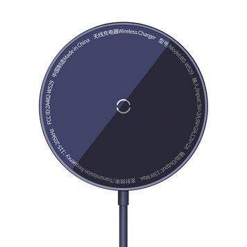 Беспроводное зарядное устройство Baseus Simple Mini3 Magnetic Wireless Charger 15W Dusty Purple CCJJ040205 фото