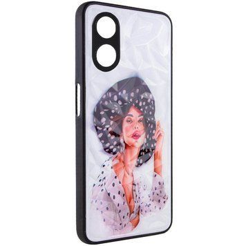 TPU+PC чехол Prisma Ladies для Oppo A98 Girl in a hat 777-07197 фото