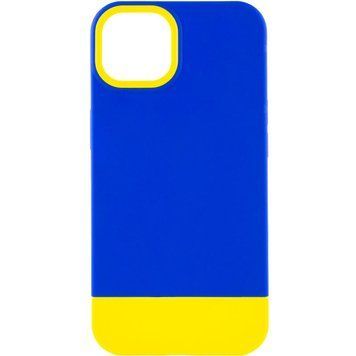 Чехол TPU+PC Bichromatic для Apple iPhone 13 (6.1") Navy Blue / Yellow 555-03998 фото