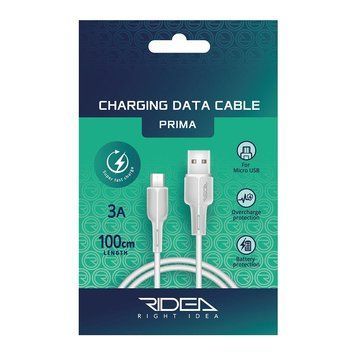 Кабель Ridea RC-M111 Prima 3A Micro-USB Белый 209-00139 фото