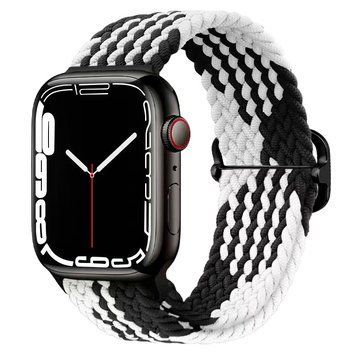 Плетеный ремешок WB-03 для Apple Watch 38/40/41 mm Black & white 212-00702 фото