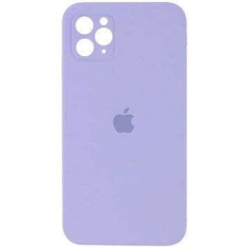 Силиконовый чехол с квадратными бортиками для iPhone 11 Pro Max Light Purple 208-00896 фото