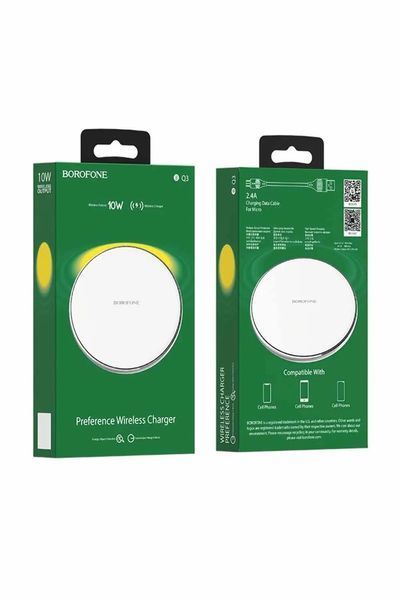 Беспроводное зарядное устройство Borofone BQ3 10W/2A Белое 209-00040 фото