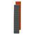 Ремінець для часов Silicone Link Magnetic 20mm Gray/Orange 212-02662 фото