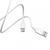 Кабель BOROFONE BX14 USB to Type-C 2.4A, 2m, PVC, TPE connectors, White 6957531090021 фото