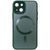 Чехол TPU+Glass Sapphire Midnight with MagSafe для Apple iPhone 15 (6.1") Forest green 656-08565 фото