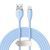 Кабель Baseus Jelly Liquid Silica Gel Fast Charging Data Cable USB to iP 2.4A 2m Blue CAGD000103 фото