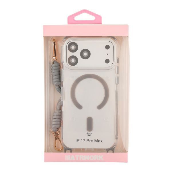 Чехол TPU+PC LanyardCase with MagSafe для iPhone 17 Pro Max Titanium grey 2020000499787 фото