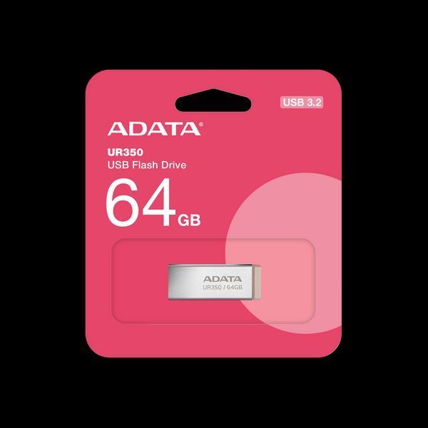 Флеш-накопичувач ADATA USB 3.2 UR 350 64Gb Silver/Beige UR350-64G-RSR/BG фото