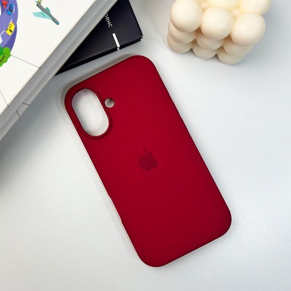 Силіконовий чохол для iPhone 16 Maroon 666-01173 фото