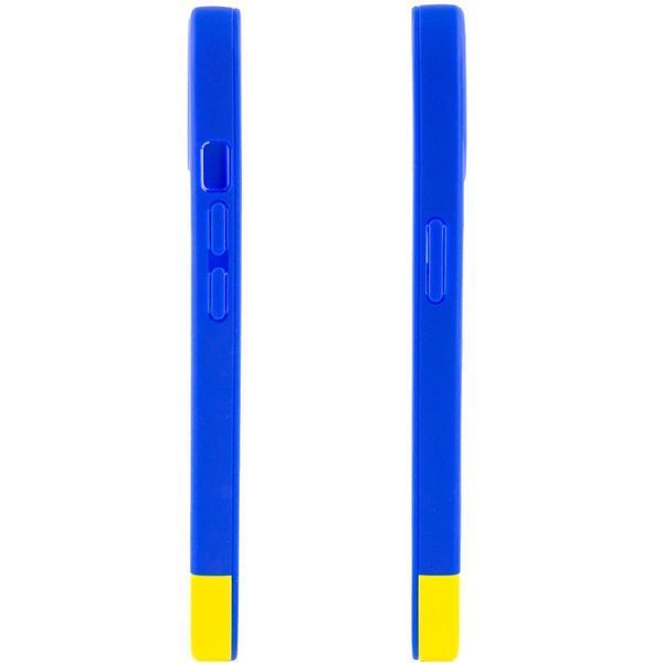Чехол TPU+PC Bichromatic для Apple iPhone 13 (6.1") Navy Blue / Yellow 555-03998 фото