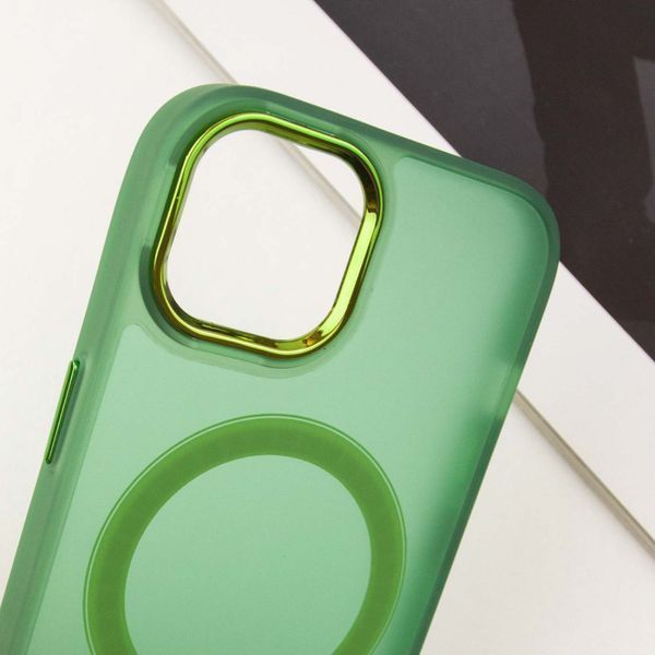 Чехол TPU+PC Lily with MagSafe для Apple iPhone 13 (6.1") Army Green 214-03626 фото