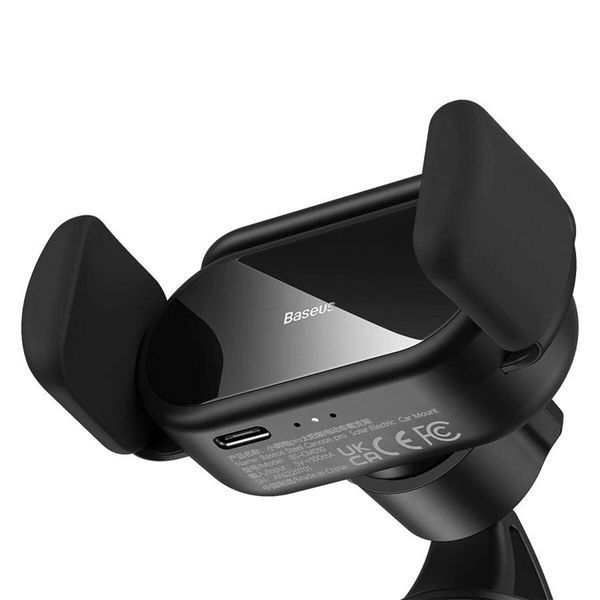 Тримач для мобiльного Baseus Steel Cannon pro Solar Electric Car Mount Black 656-00437 фото