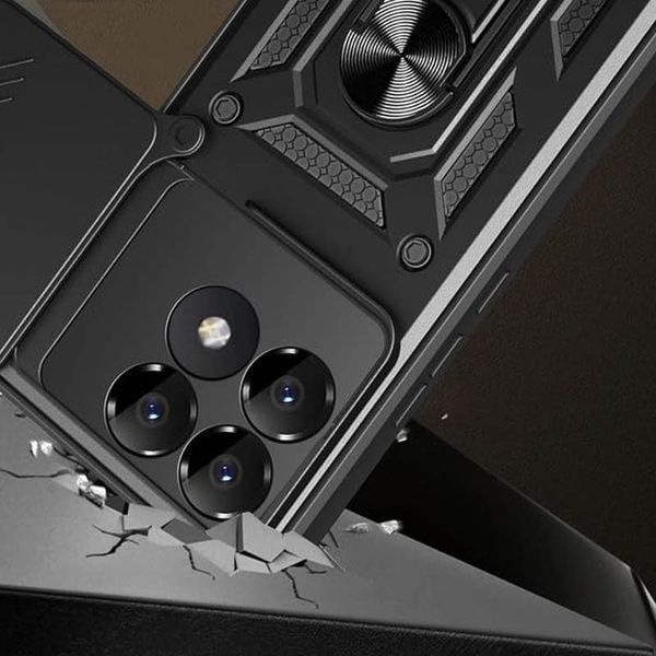 Ударопрочный чехол Camshield Serge Ring для Xiaomi Poco F6 Pro Black 777-04336 фото