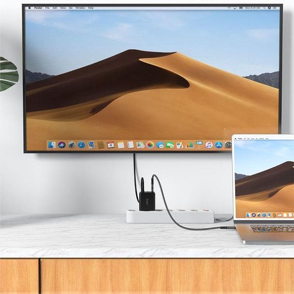 МЗП Acefast A17 PD65W GaN (1USB-A/1C/1HDMI) + кабель Type-C to Type-C Black ILSO-00000065897-1 фото