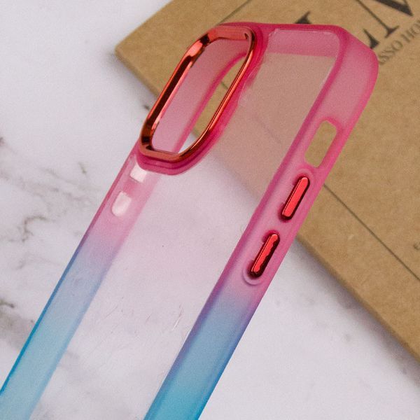 Чохол TPU+PC Fresh sip series для Apple iPhone 11 Pro Max (6.5") Бірюзовий / Рожевий 777-06698 фото