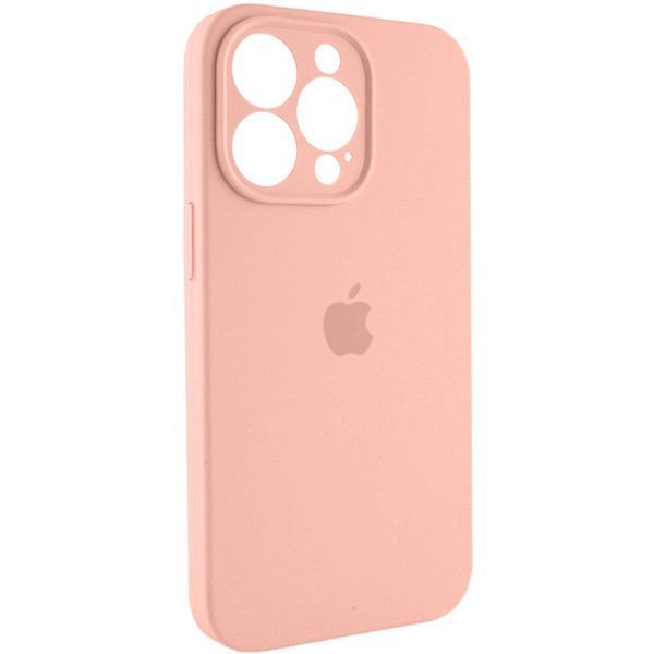 Силиконовый чехол с закрытой камерой для iPhone 15 Pro Grapefruit 666-01067 фото