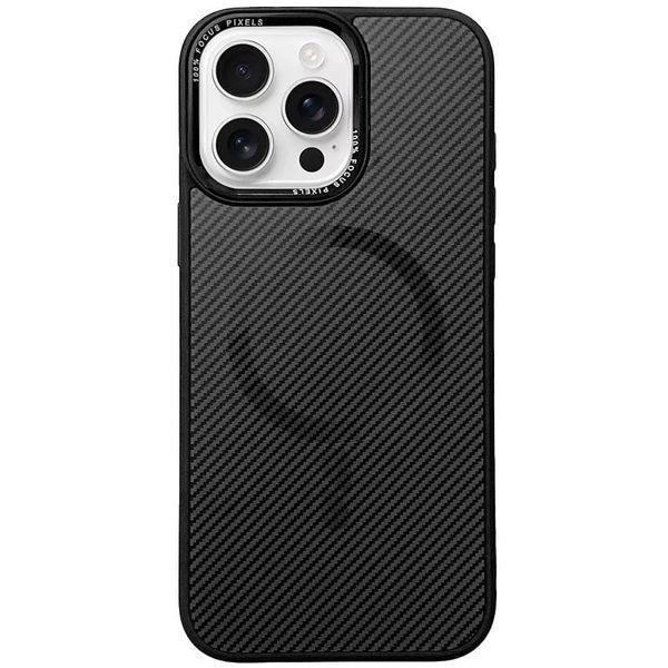 Чехол TPU+PC Carbon Mirage with MagSafe для Apple iPhone 15 Pro Max Black 214-03380 фото