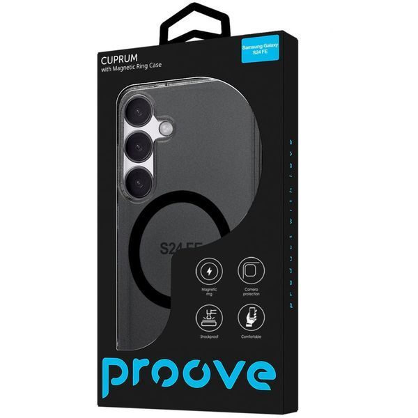 Чохол Proove Cuprum Case with Magnetic Ring Samsung Galaxy S24 FE White 656-04474 фото