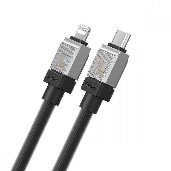 Кабель Baseus CoolPlay Series Fast Charging Type-C to Lightning 20W (1m) Black CAKW000001 фото