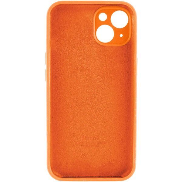 Силіконовий чохол з закритою камерою для iPhone 14 Orange 666-00811 фото