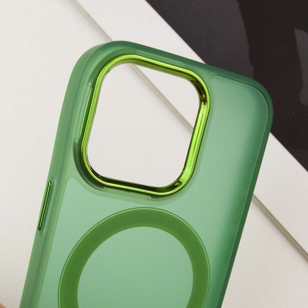 Чехол TPU+PC Lily with MagSafe для Apple iPhone 15 Pro (6.1") Army Green 214-03576 фото