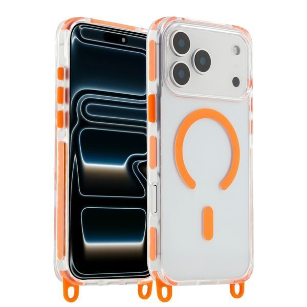 Чехол TPU+PC LanyardCase with MagSafe для iPhone 17 Pro Max Titanium grey 2020000499787 фото