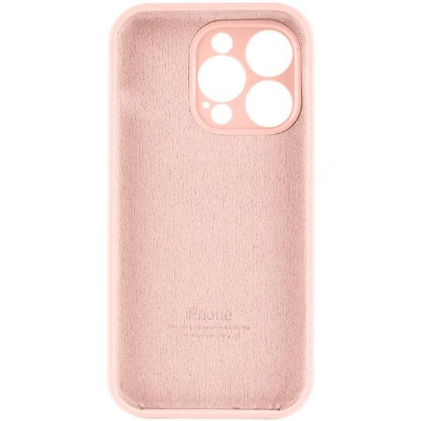 Силиконовый чехол с закрытой камерой для iPhone 15 Pro Grapefruit 666-01067 фото