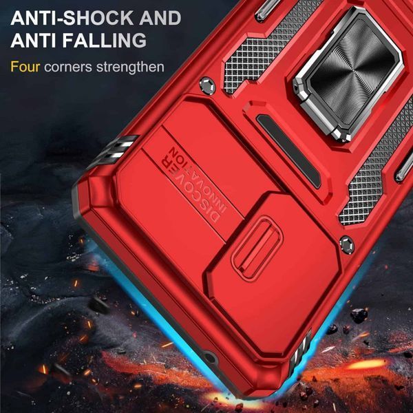 Ударостійкий чохол Camshield Army Ring для Samsung Galaxy A53 5G Red 777-05132 фото