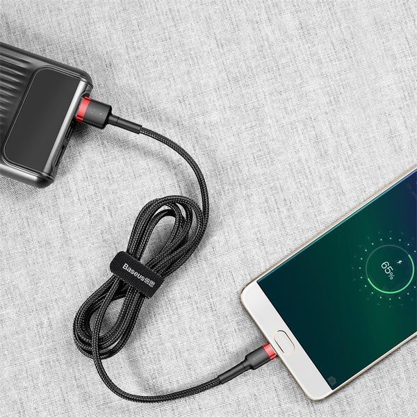 Кабель Baseus cafule Cable USB For Micro 2A 3m Red+Black CAMKLF-H91 фото