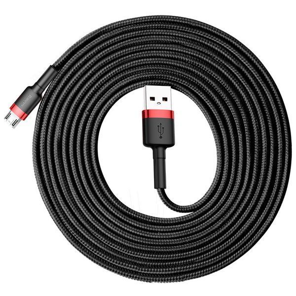 Кабель Baseus cafule Cable USB For Micro 2A 3m Red+Black CAMKLF-H91 фото