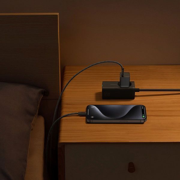 СЗУ Baseus GaN5 Mini Fast Charger 30W ( Type-C ) + Кабель Type-C to Type-C 100W (1m) Purple P10110902523-00 фото