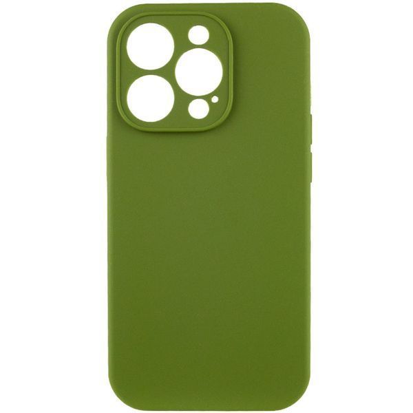 Силіконовий чохол Silk Full Camera Protective для Apple iPhone 16 Pro (6.3") Dark Olive 777-09579 фото