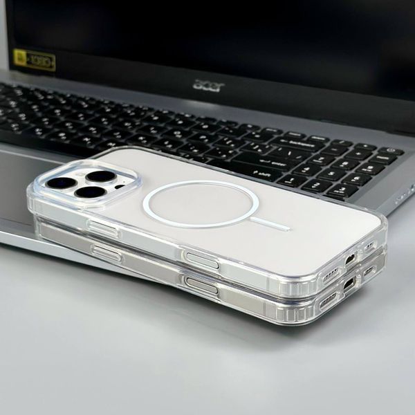 Прозрачный чехол NEW Clear Case with MagSafe для iPhone 14 Pro Max White 214-02818 фото