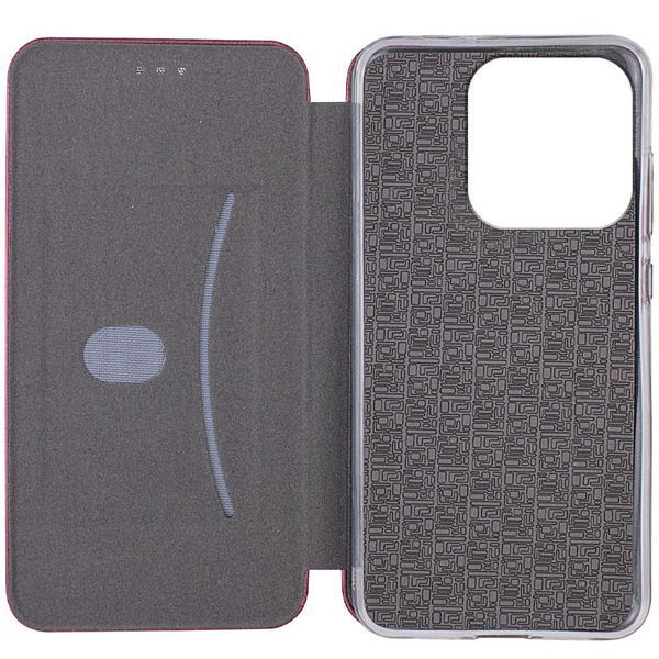 Шкіряний чохол-книжка Classy для Xiaomi Redmi 12C Maroon 777-05786 фото