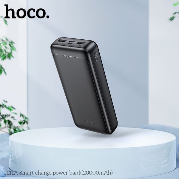 Портативный аккумулятор Hoco J111A 2xUSB/1xUSB Type-C/Micro 20000mAh Черный 216-00063 фото