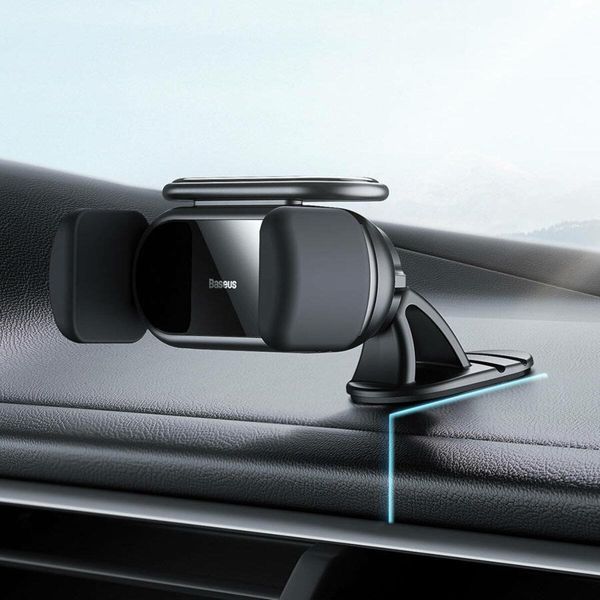Тримач для мобiльного Baseus Steel Cannon pro Solar Electric Car Mount Black 656-00437 фото