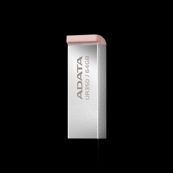 Флеш-накопичувач ADATA USB 3.2 UR 350 64Gb Silver/Beige UR350-64G-RSR/BG фото