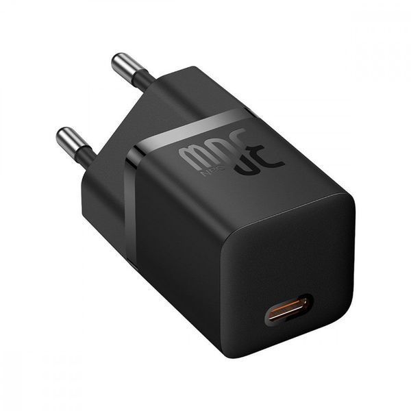 СЗУ Baseus GaN5 Mini Fast Charger 30W ( Type-C ) + Кабель Type-C to Type-C 100W (1m) Purple P10110902523-00 фото
